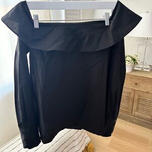 Zara shoulder ruffle top